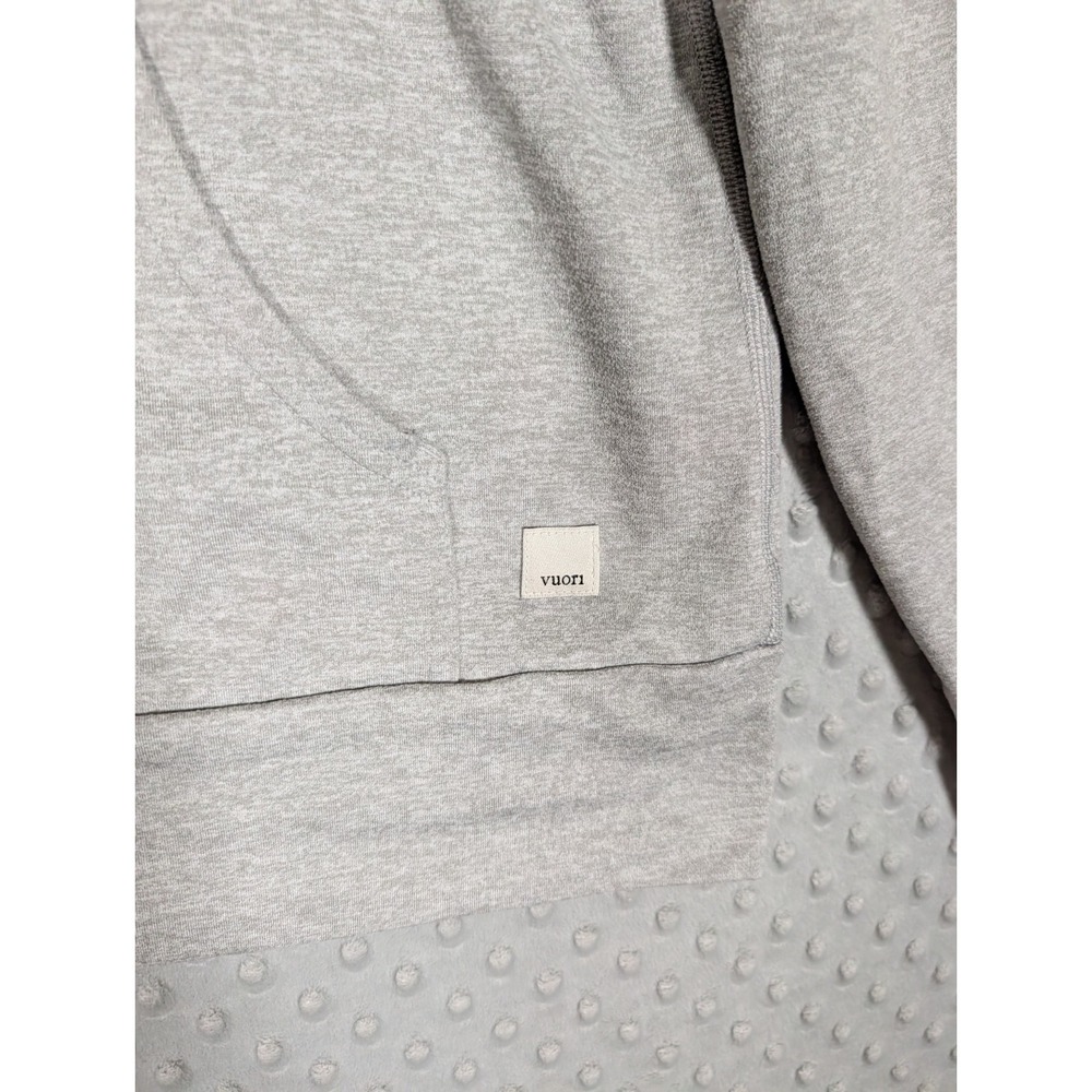 Vuori Halo Performance Hoodie 2.0 Women's XL Heathered Gray Zip Up Stretch ** - Picture 4 of 11